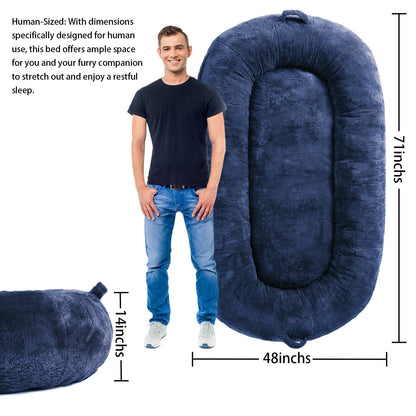 Grand panier pour chien lavable, taille humaine, avec housse amovible