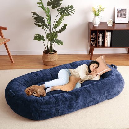 Grand panier pour chien lavable, taille humaine, avec housse amovible