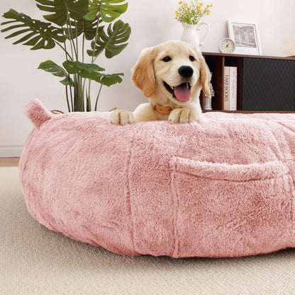Grand panier pour chien lavable, taille humaine, avec housse amovible