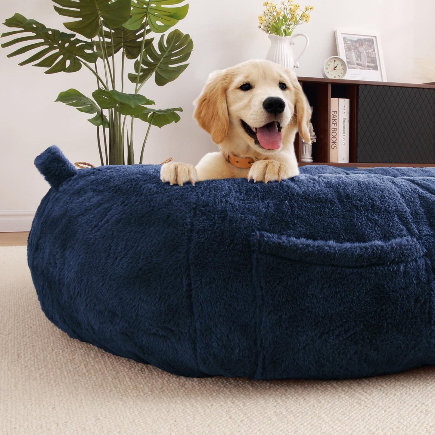 Grand panier pour chien lavable, taille humaine, avec housse amovible