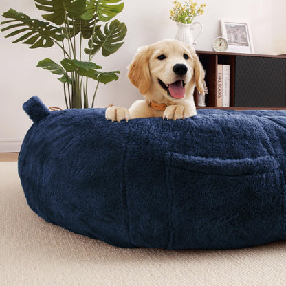 Grand panier pour chien lavable, taille humaine, avec housse amovible