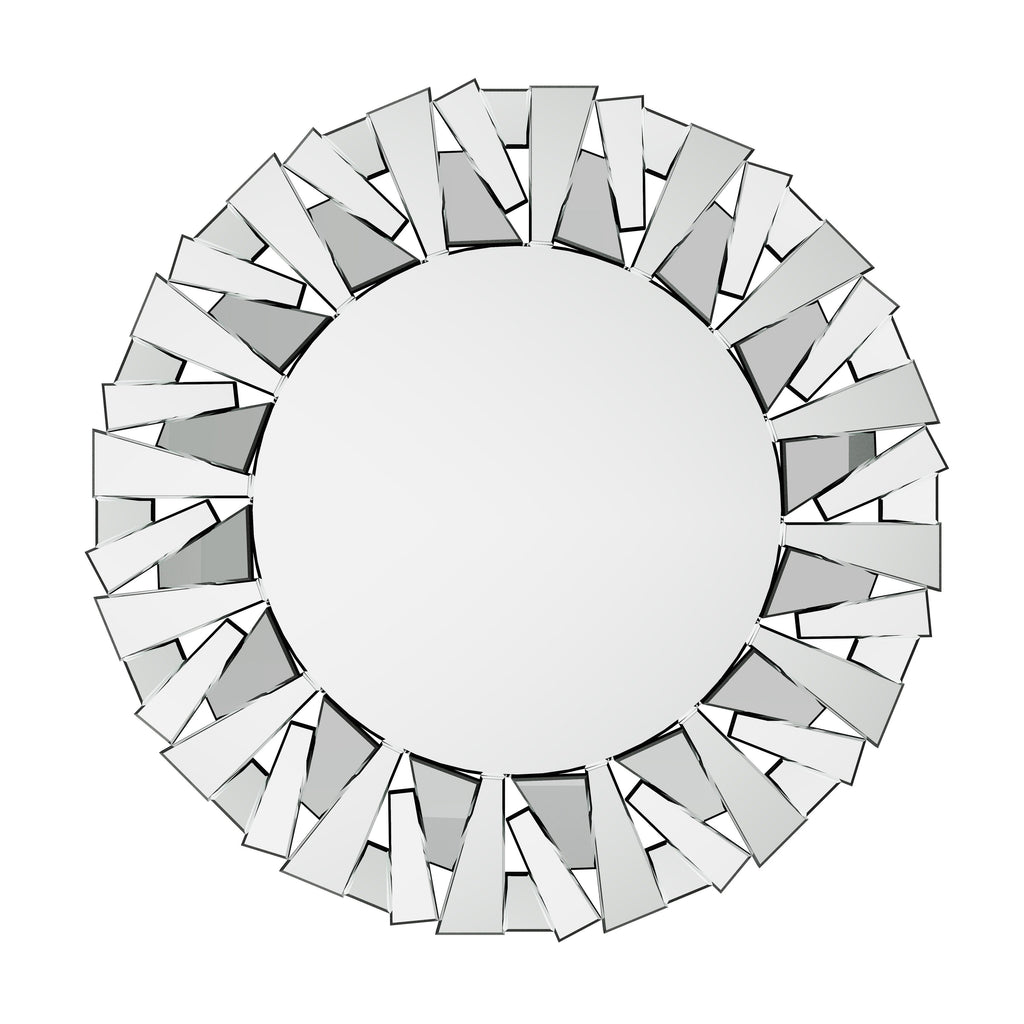 Large Round Decorative Mirrors Wall Mirror Art Glass Accent Mirrors - 32in.Wx32in.H