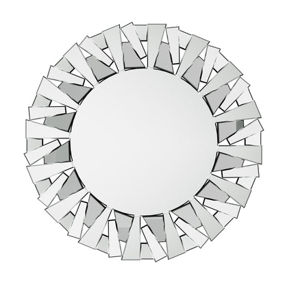 Grands miroirs décoratifs ronds, miroirs muraux en verre artistique, miroirs d'appoint - 32 po L x 32 po H