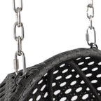 LeisureMod 2 Person Hanging Egg Chair with Stand - Outdoor/Indoor Rattan Wicker Patio Swing Hammock Lounger with Cushions