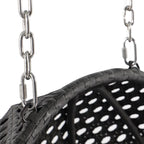 LeisureMod 2 Person Hanging Egg Chair with Stand - Outdoor/Indoor Rattan Wicker Patio Swing Hammock Lounger with Cushions