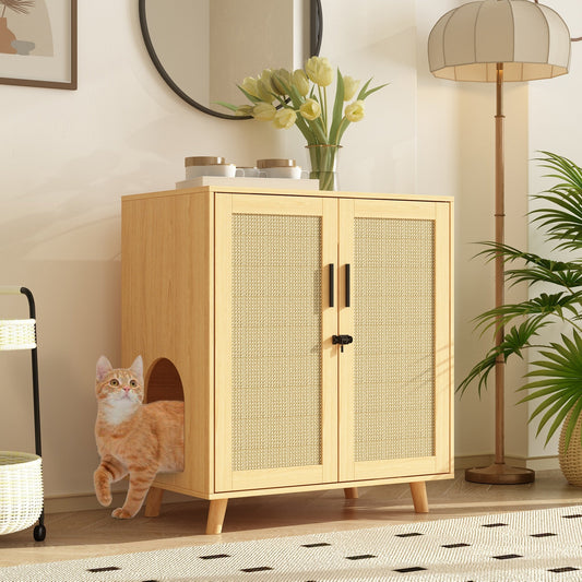 Enceinte de bac à litière pour chat Meubles Table d'appoint Canapé Table