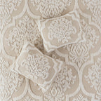 Madison Park Aeriela Tufted Cotton Chenille Damask Comforter Set