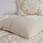 Madison Park Aeriela Tufted Cotton Chenille Damask Comforter Set
