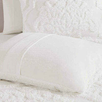 Parure de couette Madison Park Aeriela en coton chenille touffeté damassé
