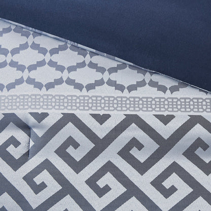 Ensemble de couette jacquard géométrique Madison Park Christian 7 pièces