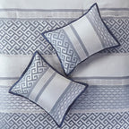 Madison Park Christian 7-piece Geometric Jacquard Comforter Set