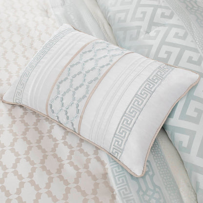 Ensemble de couette jacquard géométrique Madison Park Christian 7 pièces