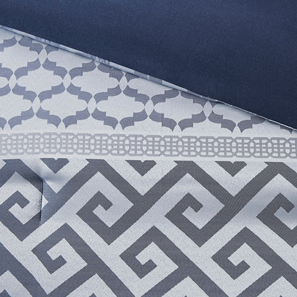 Ensemble de couette jacquard géométrique Madison Park Christian 7 pièces