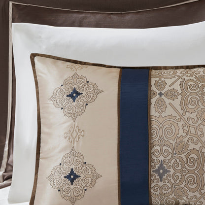 Madison Park Essentials Parker Jacquard Brodé 24 Pièces Chambre dans un Sac