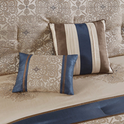 Madison Park Essentials Parker Jacquard Brodé 24 Pièces Chambre dans un Sac