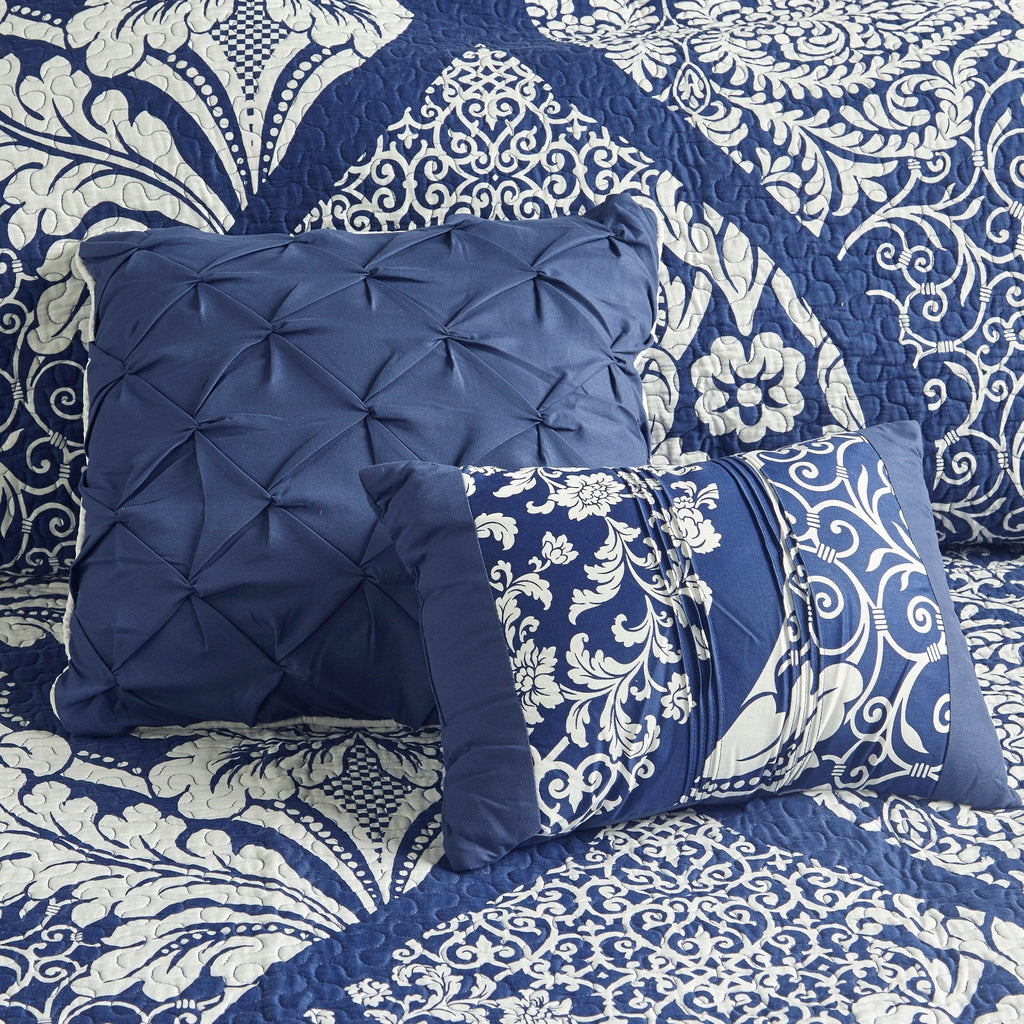 Madison Park Marcella 7 Piece Cotton Printed Comforter Set