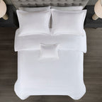 Madison Park Signature 500 Thread Count Luxury Collection 100% Cotton Sateen Embroidered Duvet Cover Set