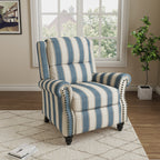 Manual Pushback Recliner Chairs with Nailhead Trim