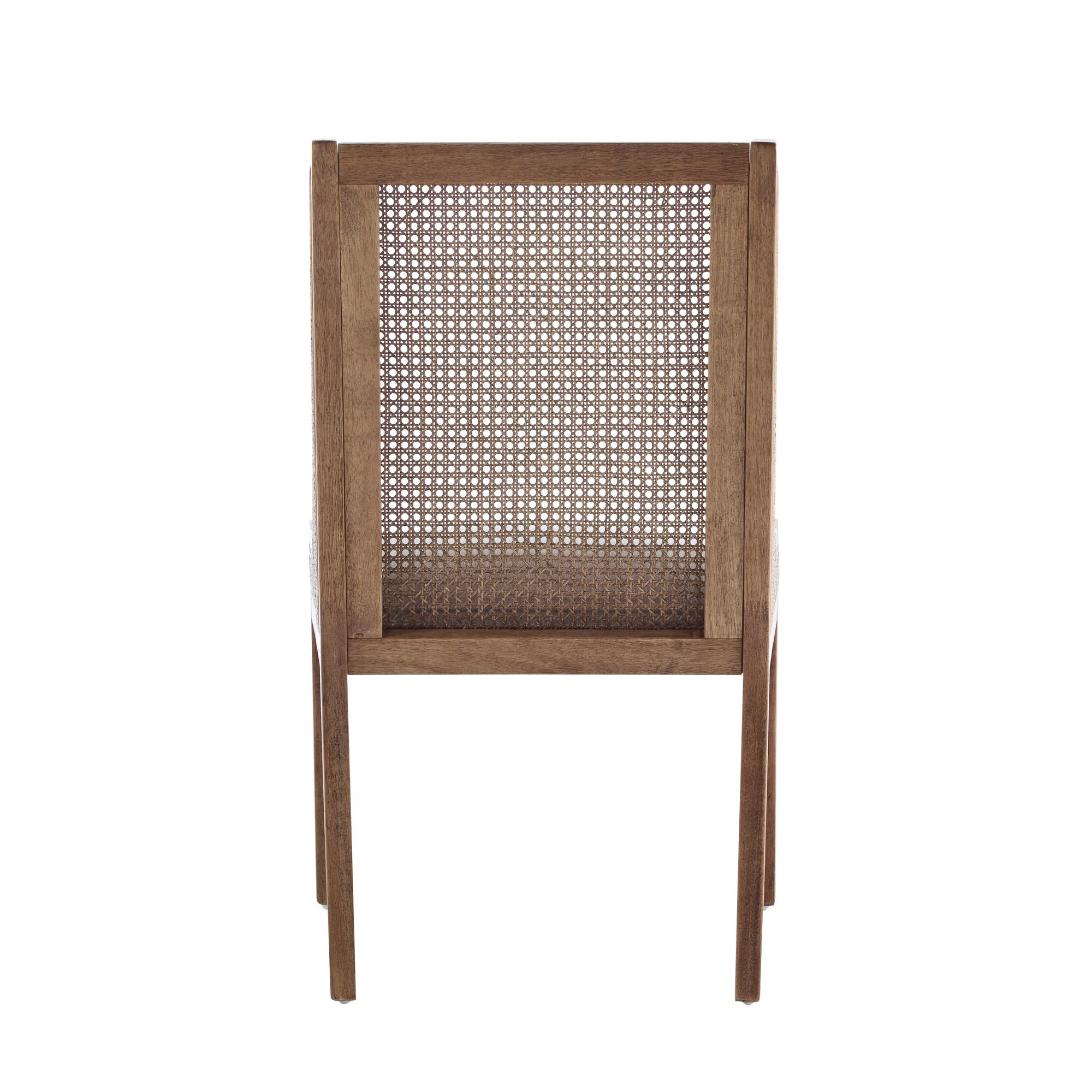 Maurers Cane and Wood Upholstered Dining Chairs (Set of 2) by Christopher Knight Home