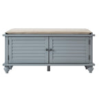 Maybelle Velvet Cushion Shutter Door Storage Bench by iNSPIRE Q Classic
