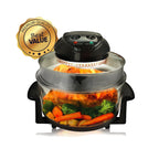 MegaChef Portable Countertop Halogen Air fryer in Black