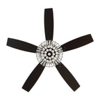 Modern Chrome 52-inch Crystal Chandelier Ceiling Fan with Remote