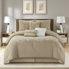 Nanshing Taylor 7 Piece Floral Botanical Comforter Set