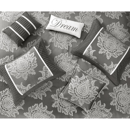 Ensemble de couette traditionnelle damassée Nanshing Tiana 7 pièces
