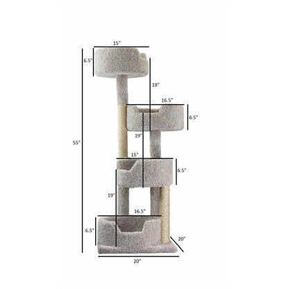 Nouvelle tour pour chats à plusieurs niveaux Cat Condos