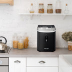 Newair 26 lbs. Countertop Nugget Ice Maker in Matte Black, Ice Viewing Window, Self-Cleaning Button, Easy-Pour Waterspout