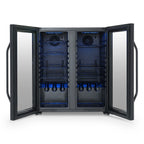 Newair Wine and Beverage Refrigerator, 18 Bottles & 59 Cans, Dual Temperature Zones, Freestanding, Digital Temperature Control