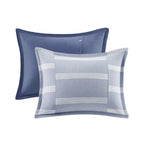 Noble Blue Cotton Oversized Comforter Set by Madison Park Signature