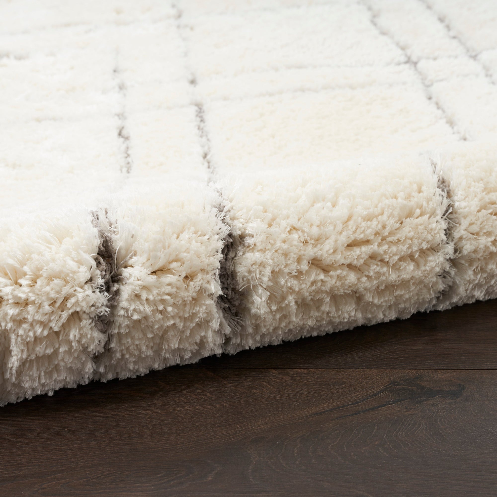 Nourison Luxurious Shag Ultra Plush Pile Abstract Geometric Area Rug