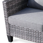 OVIOS 5-piece Patio Furniture Wicker Outdoor High-back Seating Set