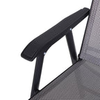 Outsunny 4-piece Folding Patio Chair Set with a Simple & Chic Design, Comfortable for the Deck, Garden, Yard & Travel
