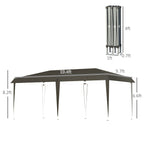 Outsunny Heavy Duty Pop Up Canopy with Sturdy Frame, UV Fighting Roof, Carry Bag for Patio, Backyard, Beach, Garden