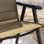 Outsunny 4-piece Folding Patio Chair Set with a Simple & Chic Design, Comfortable for the Deck, Garden, Yard & Travel