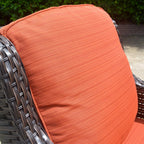 OVIOS 5-piece Patio Wicker High Back Conversation Set