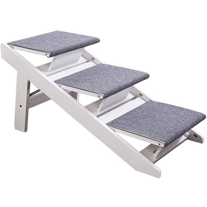 Escalier pliable portable 2 en 1 PAWLAND pour chiens, chats, lits hauts, marchepieds pour chiens, marchepied facile à monter pour animaux de compagnie