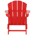 Polytrends Laguna Hdpe All Weather Outdoor Patio Foldable Adirondack Chair With Ottoman (2-Piece Set)