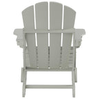 Polytrends Laguna Hdpe All Weather Outdoor Patio Foldable Adirondack Chair With Ottoman (2-Piece Set)