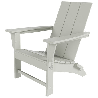 Chaise Adirondack pliante Polytrends Shoreside moderne et écologique, idéale pour les commerces et les résidences, toutes saisons