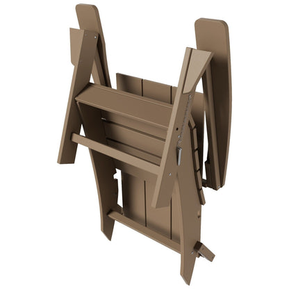 Chaise Adirondack pliante Polytrends Shoreside moderne et écologique, idéale pour les commerces et les résidences, toutes saisons