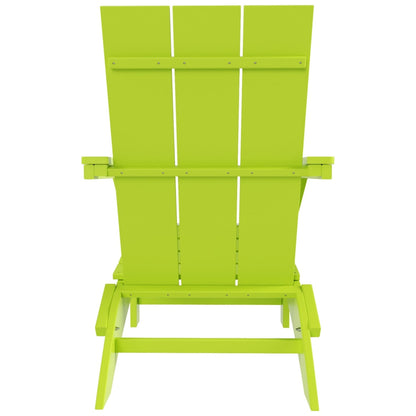 Chaise Adirondack pliante Polytrends Shoreside moderne et écologique, idéale pour les commerces et les résidences, toutes saisons