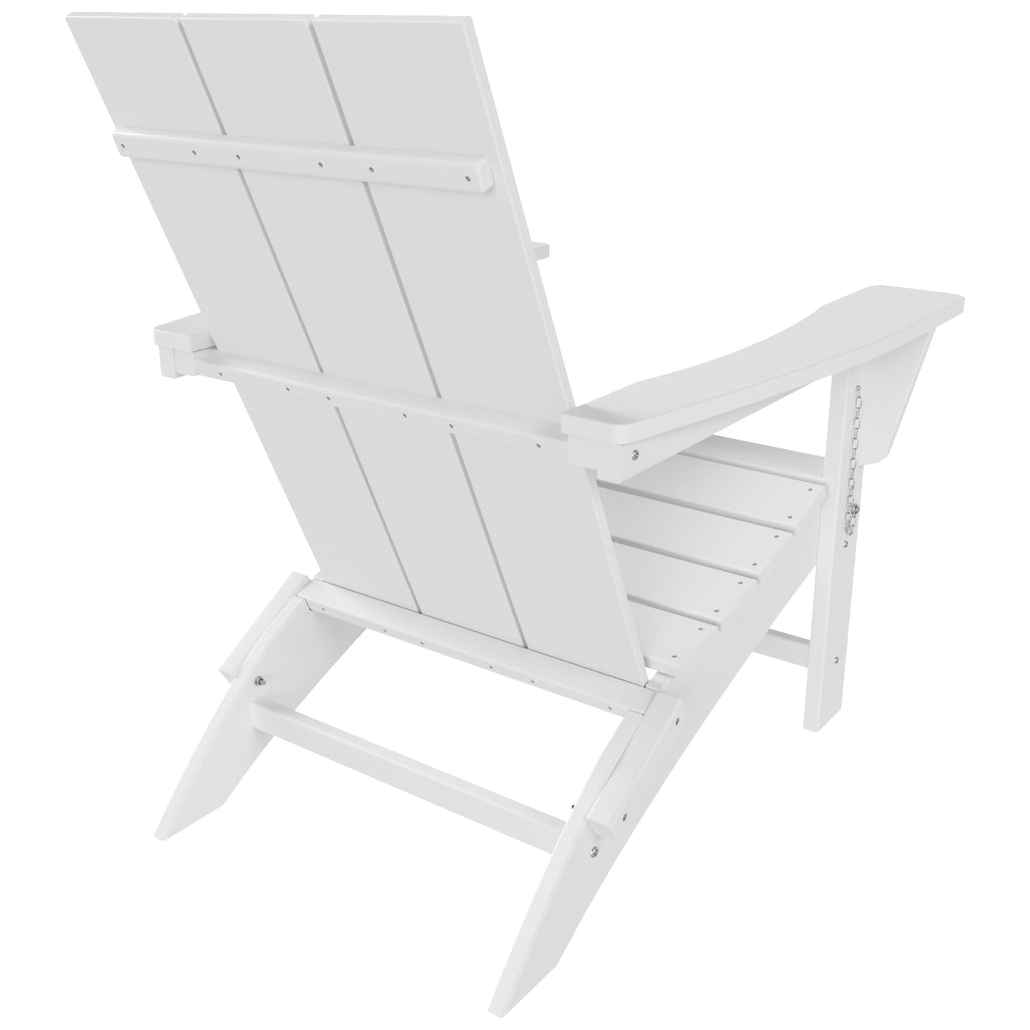 Chaise Adirondack pliante Polytrends Shoreside moderne et écologique, idéale pour les commerces et les résidences, toutes saisons