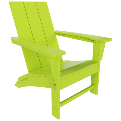 Chaise Adirondack pliante Polytrends Shoreside moderne et écologique, idéale pour les commerces et les résidences, toutes saisons