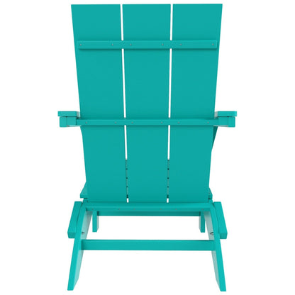 Chaise Adirondack pliante Polytrends Shoreside moderne et écologique, idéale pour les commerces et les résidences, toutes saisons