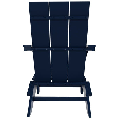 Chaise Adirondack pliante Polytrends Shoreside moderne et écologique, idéale pour les commerces et les résidences, toutes saisons