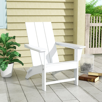 Chaise Adirondack pliante Polytrends Shoreside moderne et écologique, idéale pour les commerces et les résidences, toutes saisons