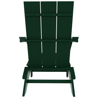 Chaise Adirondack pliante Polytrends Shoreside moderne et écologique, idéale pour les commerces et les résidences, toutes saisons
